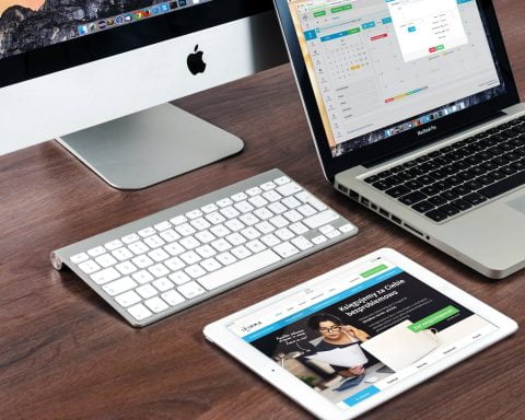 apple laptop notebook office