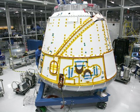 process of space rocket detail building
