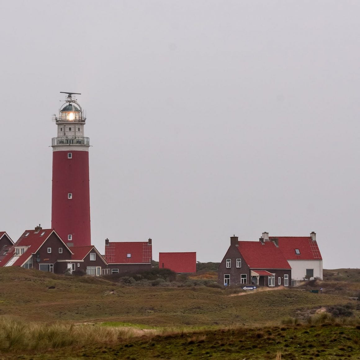 the eierland lighthouse in eierland texel netherlands