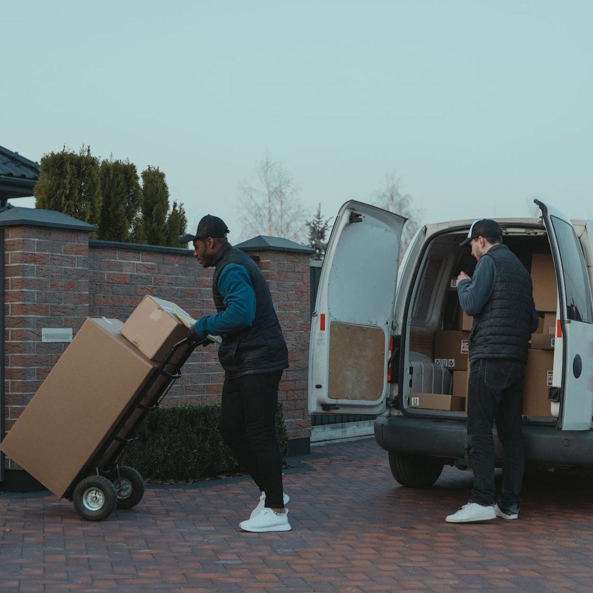 men delivering parcels