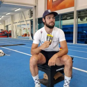 De vriendin van shorttracker Sjinkie Knegt